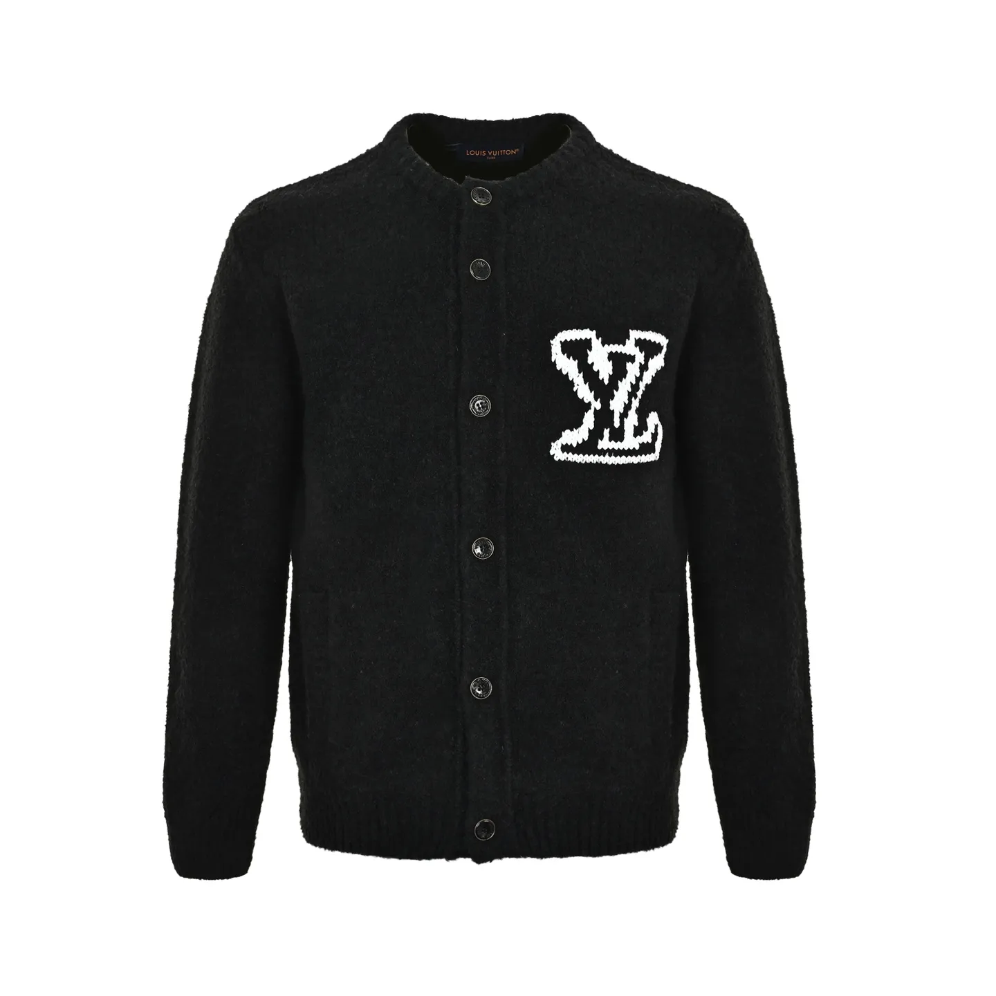 Louis Vuitton/Louis Vuitton large logo jacquard cardigan sweater